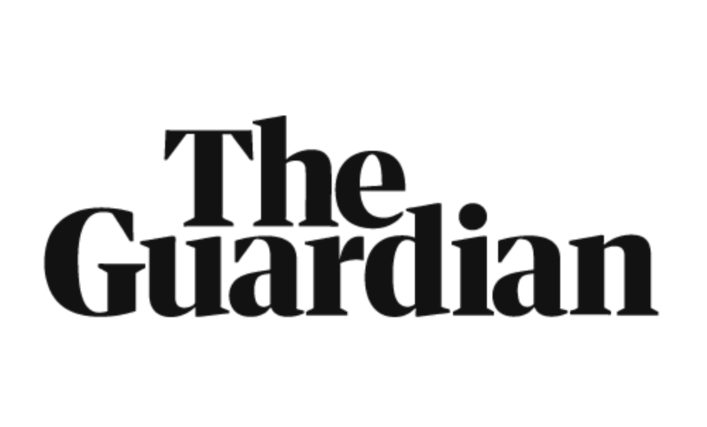 The Guardian's masthead is a specific font called 'Guardian Egyptian' which is a serif typeface, proving sophistication and hierarchy. 